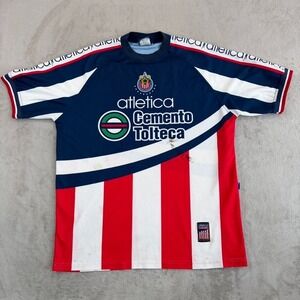 Vintage Atletica Chivas Guadalajara 1999-2000 Home Soccer Jersey Liga Men Large